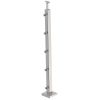 APS90-4D12 Montan inox AISI304 Prindere pe treapta cu 4 intermediare  pentru teava Ø12mm Finisaj satinat